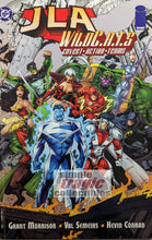 Load image into Gallery viewer, JLA / WildC.A.T.s: Crime Machine Comic Book Cover Art by Val Semeiks
