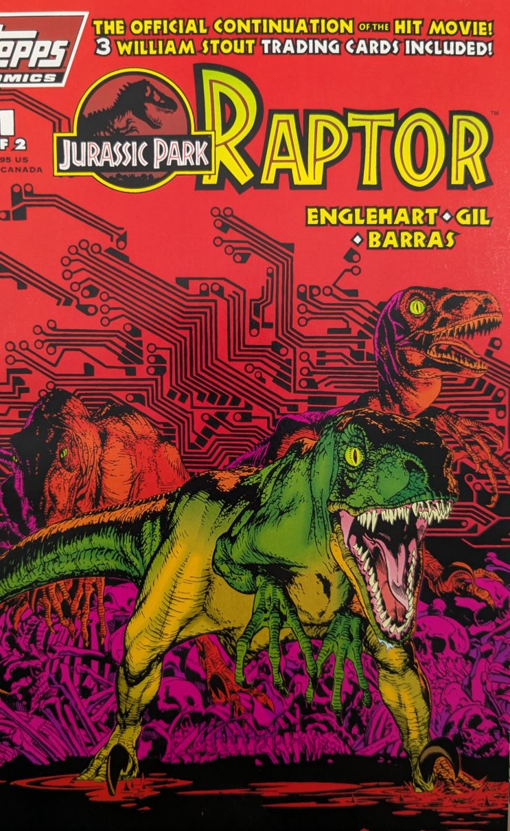 Jurassic Park: Raptor #1 Comic Book Cover Art by Armando Gil