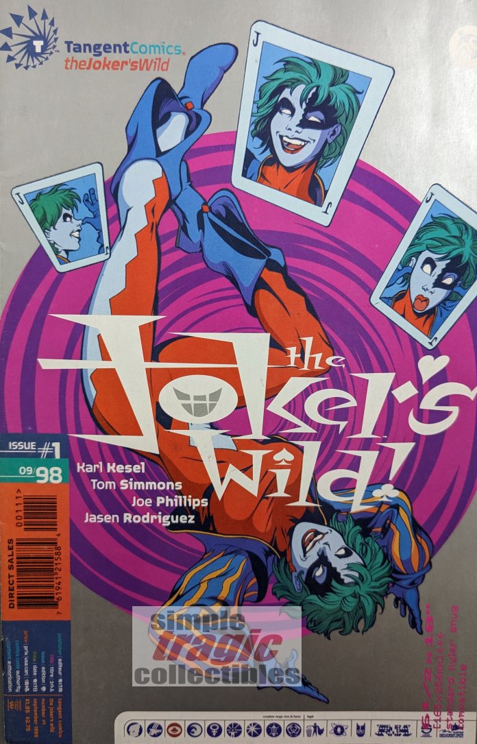 Tangent Comics / The Joker's Wild #1 Comic Book Cover Art