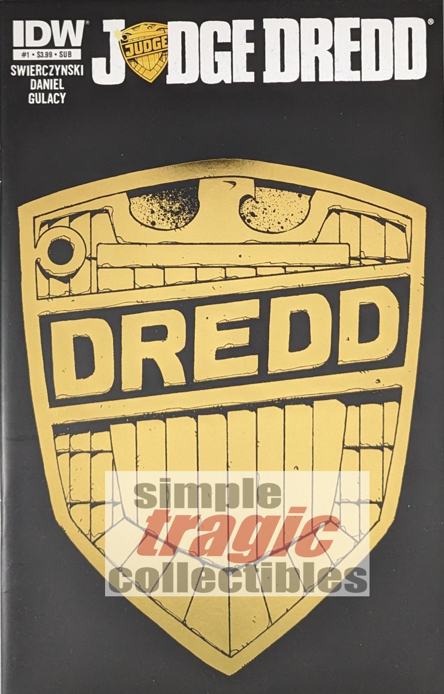 Judge Dredd #1 Sub Variant Comic Book Cover Art by Nelson Daniel