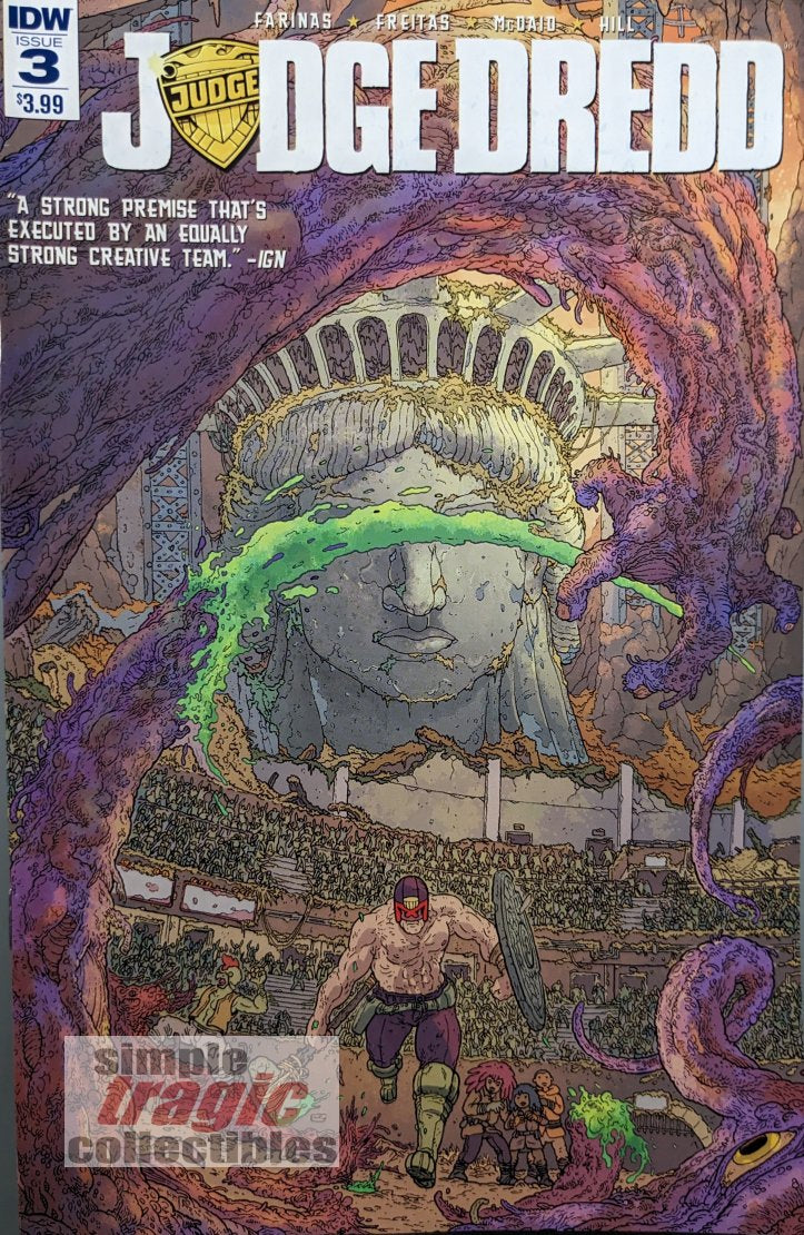 Judge Dredd #3 Comic Book Cover Art by Ulises Farinas