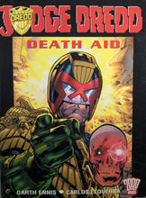 Load image into Gallery viewer, Judge Dredd: Death Aid Trade Paperback Cover Art by Carlos Ezquerra
