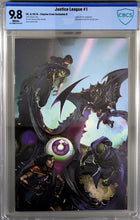 Load image into Gallery viewer, Justice League (2018) #1 (Crain Exclusive Virgin Variant B) CBCS 9.8 White Pages Comic Book Cover Art by Clayton Crain
