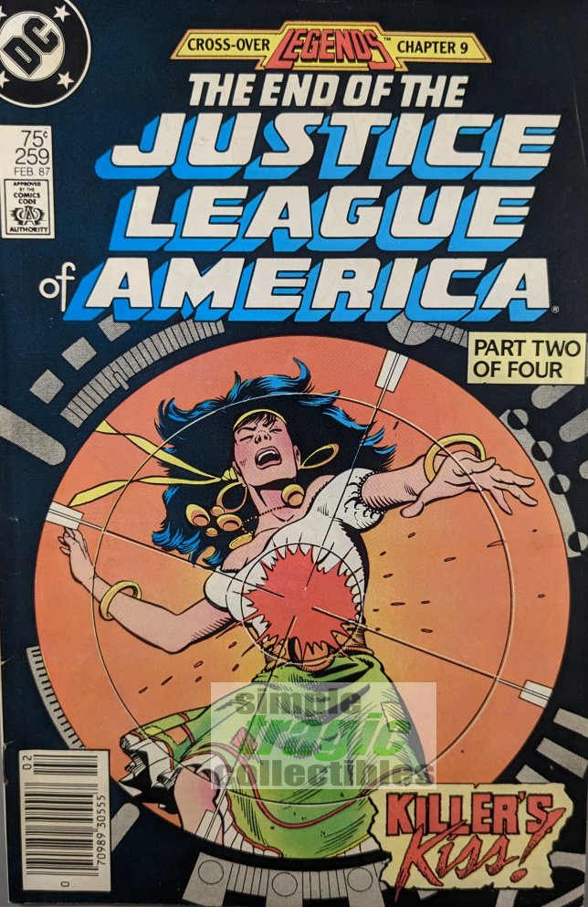 Justice League Of America #259 Comic Book Cover Art