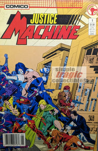 Justice Machine #1 Comic Book Cover Art