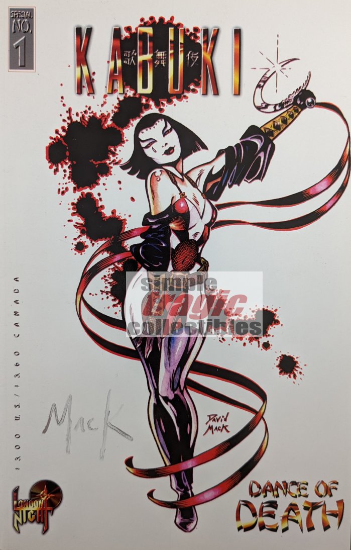 Kabuki: Dance Of Death #1 Comic Book Cover Art by David Mack