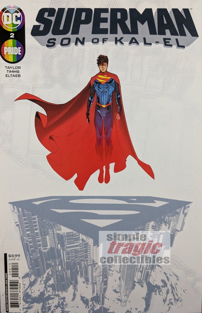 Superman: Son Of Kal-EL #2 2nd Print Comic Book Cover Art by John Timms