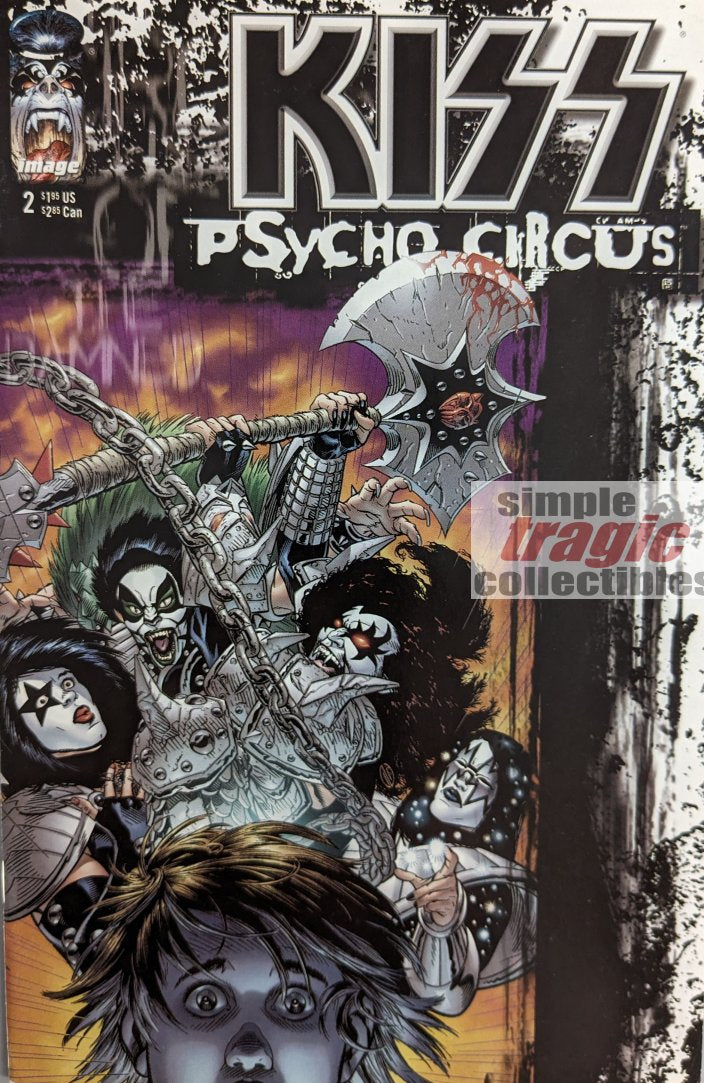 KISS: Psycho Circus #2 Comic Book Cover Art by Michael Golden