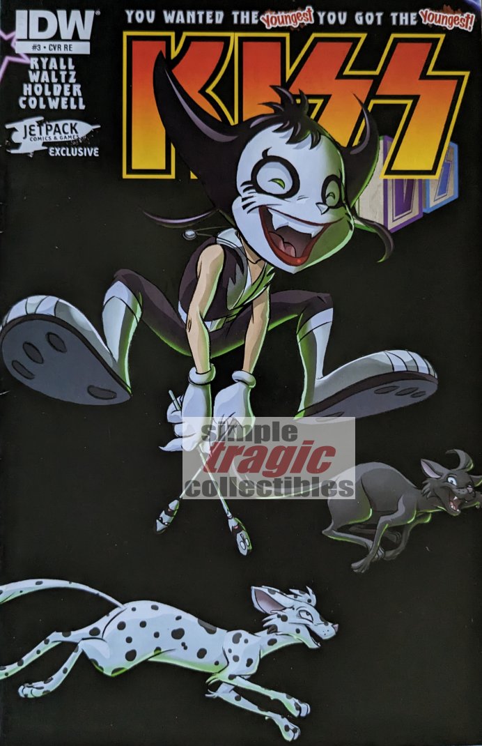 Kiss Kids #3 Comic Book Cover Art by Dan Schoening