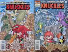 Load image into Gallery viewer, Sonic's Friendly Nemesis Knuckles #2-3 Comic Book Cover Art by Patrick Spaziante
