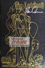 Load image into Gallery viewer, Lady Death In Lingerie #1 Leather Variant Comic Book Cover Art by Steven Hughes
