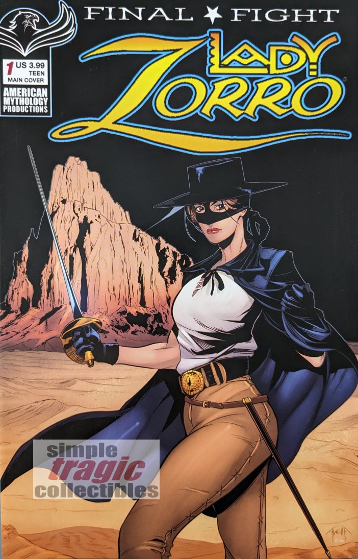 Lady Zorro: Final Fight #1 Comic Book Cover Art by Claudio Avella