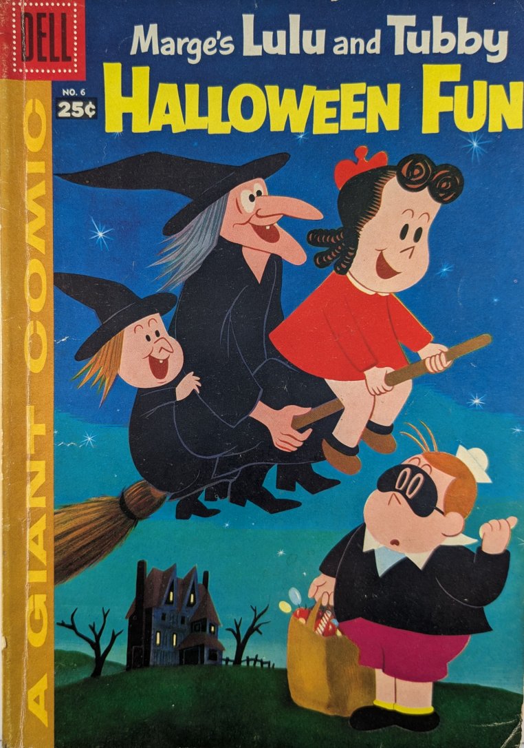 Marge's Little Lulu And Tubby Halloween Fun #6 Comic Book Cover Art by Irving Tripp