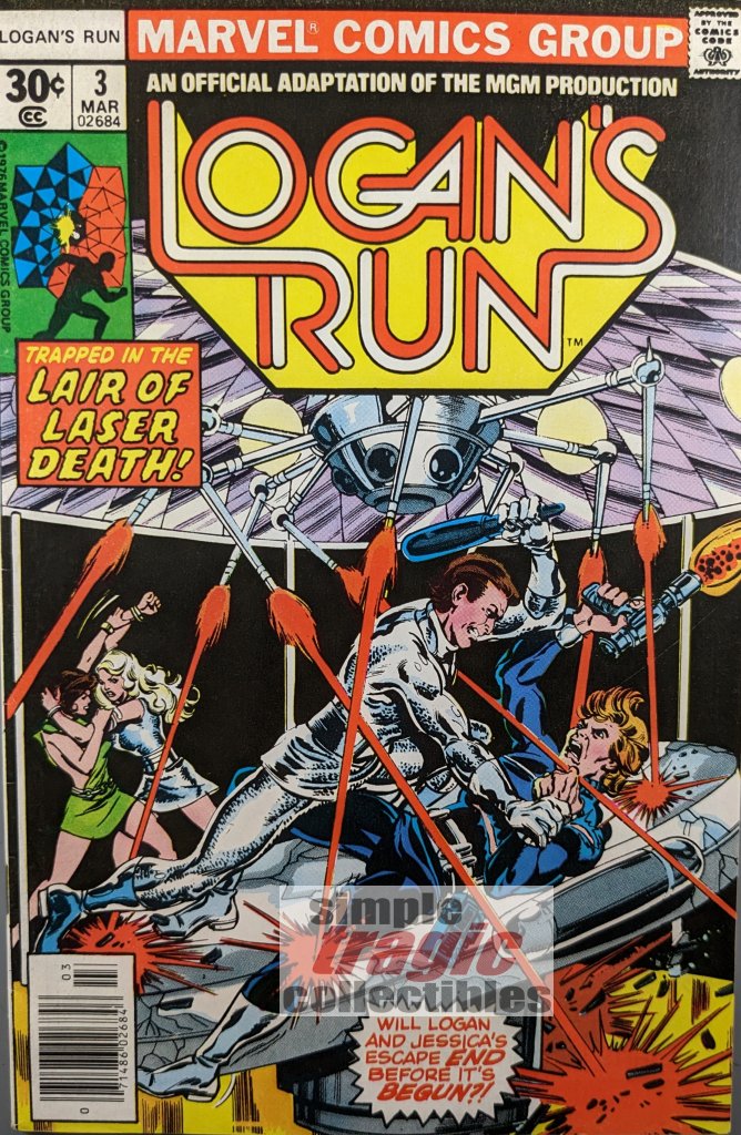 Logan's Run #3 Comic Book Cover Art