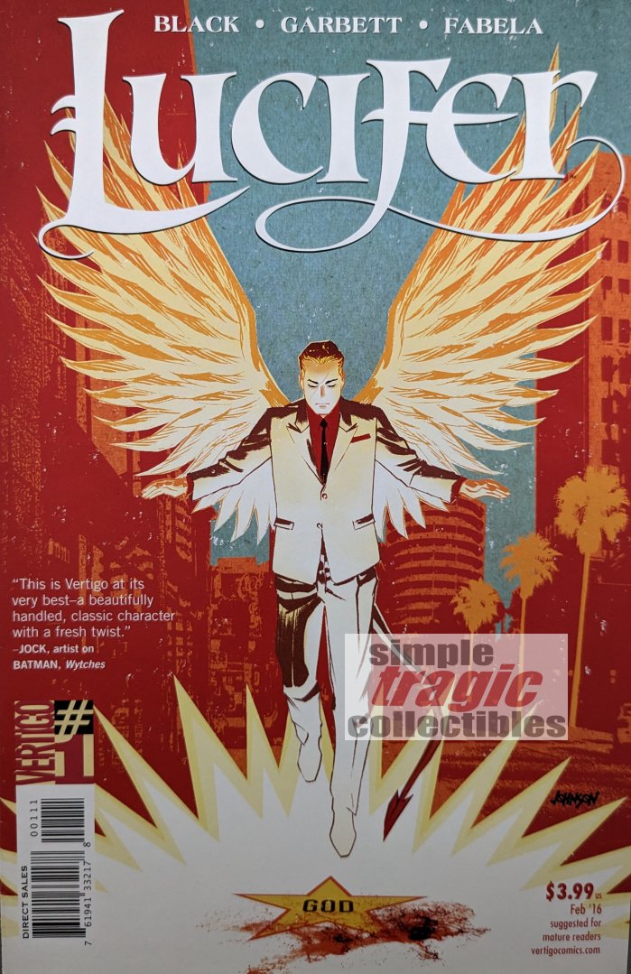 Lucifer #1 Comic Book Cover Art by Dave Johnson
