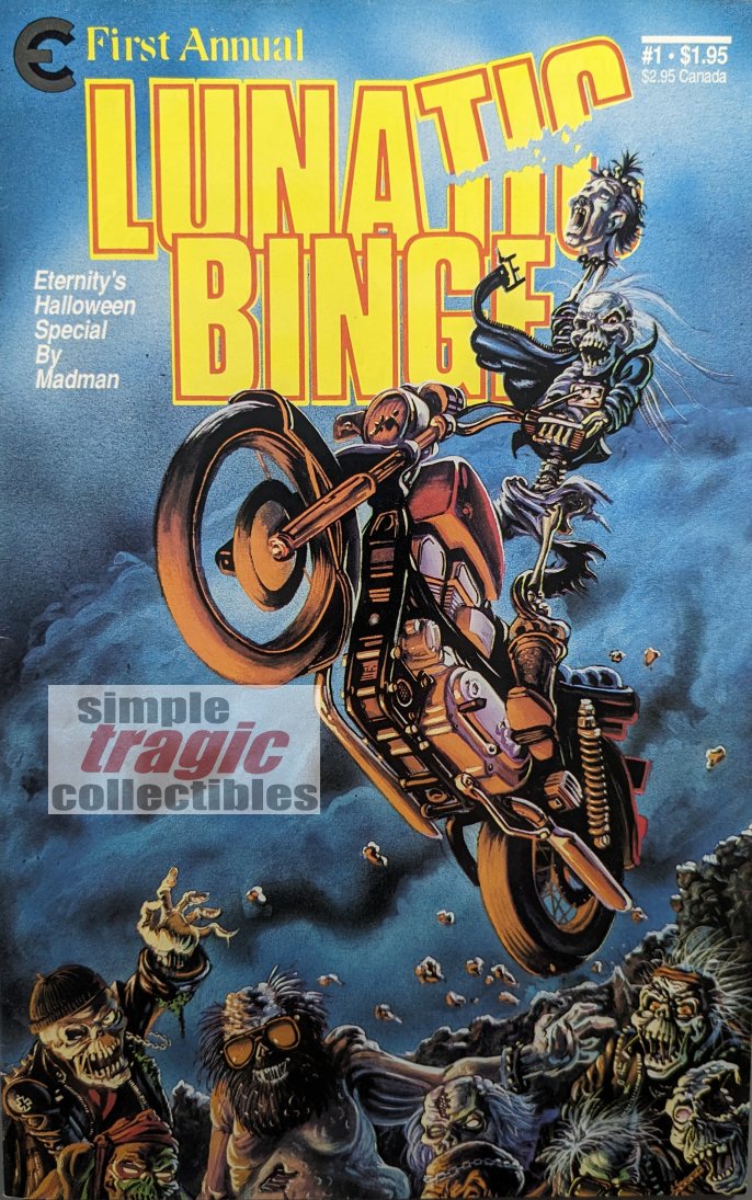 Lunatic Binge #1 Comic Book Cover Art by Madman