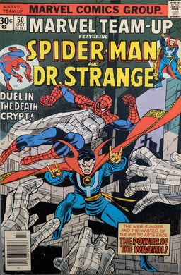Marvel Team-Up #50 Comic Book Cover Art by Gil Kane