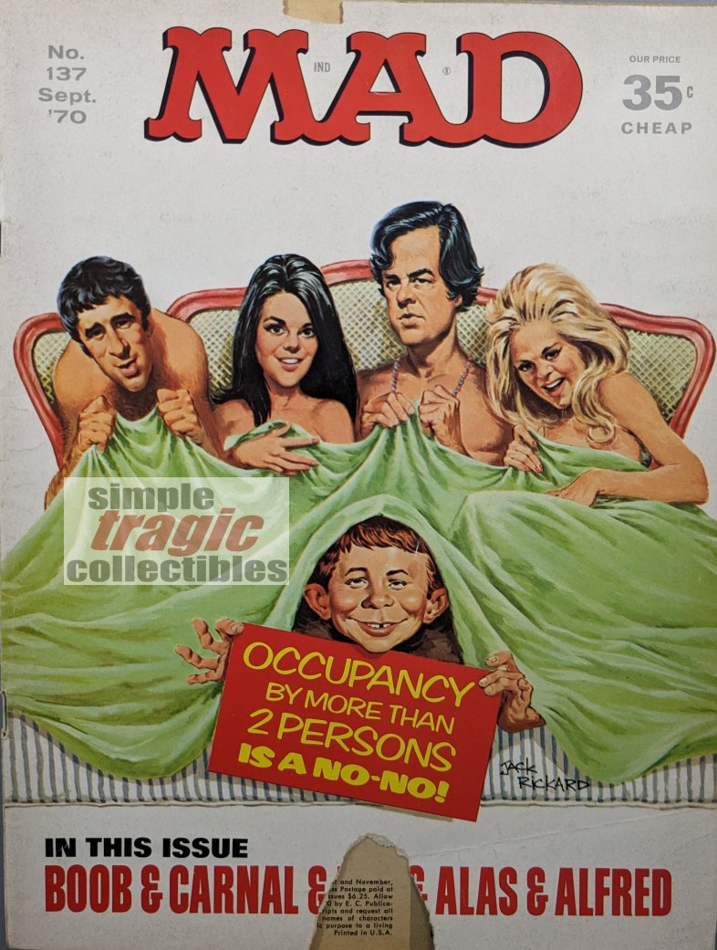 Mad Magazine (1955) #137 (DAMAGED)