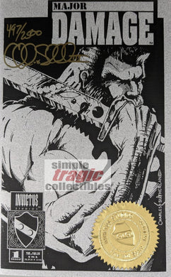 Major Damage Ashcan #1 Comic Book Cover Art by C.E. Sutherland III