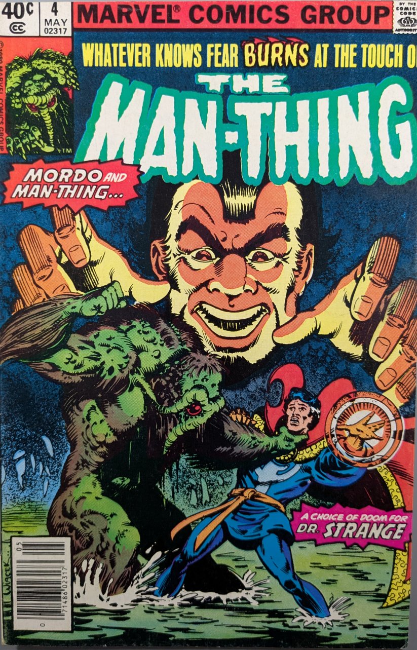 Man-Thing #4 Comic Book Cover Art by Bob Wiacek