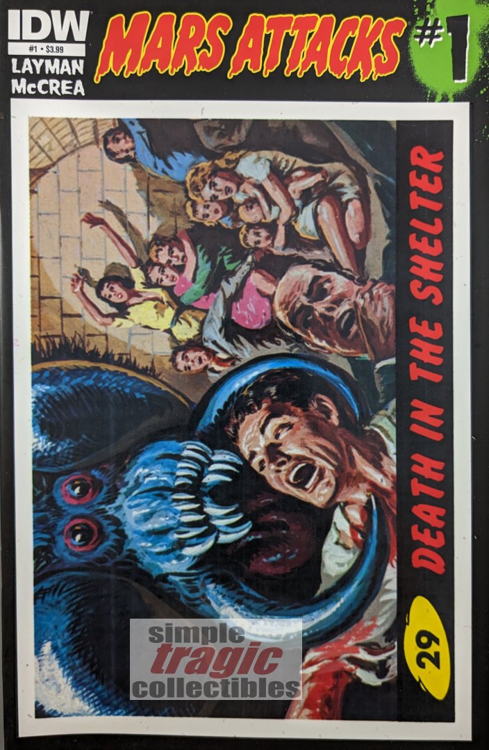 Mars Attacks #1 Comic Book Cover Art