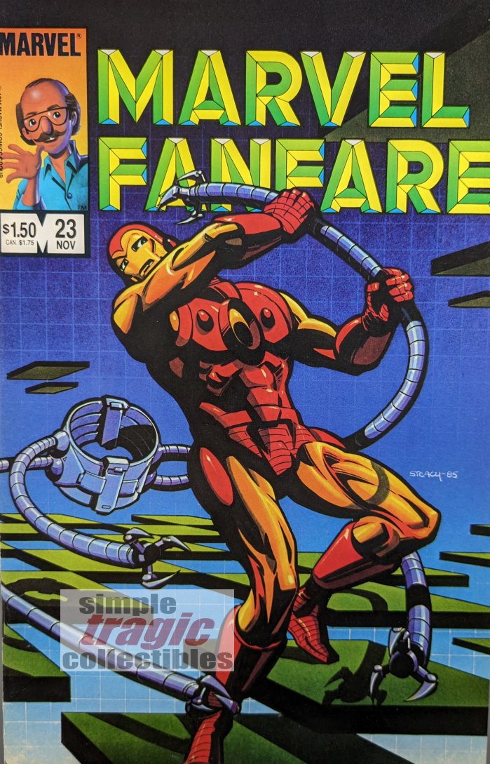 Marvel Fanfare #23 Comic Book Cover Art by Ken Steacy