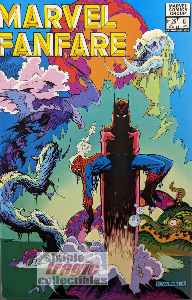 Marvel Fanfare #6 Comic Book Cover Art