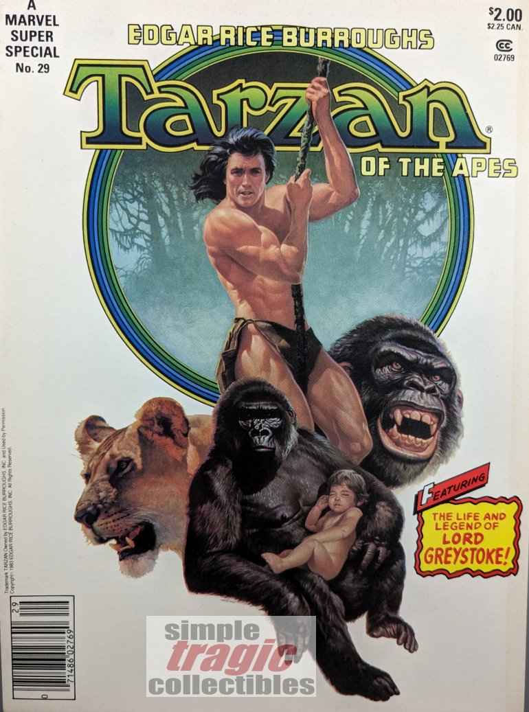 Marvel Super Special #29 - Tarzan Cover Art by Charles Ren