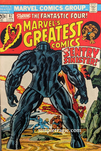 Marvel's Greatest Comics #47 Comic Book Cover Art