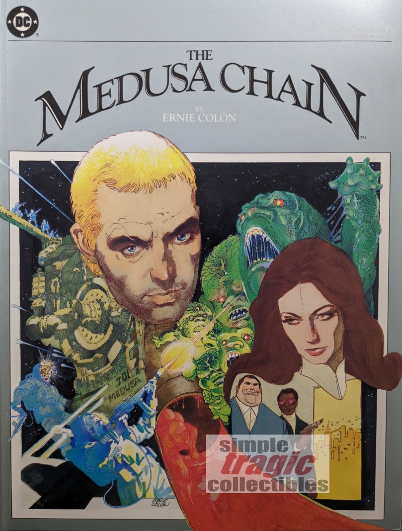The Medusa Chain TPB Cover Art by Ernie Colon