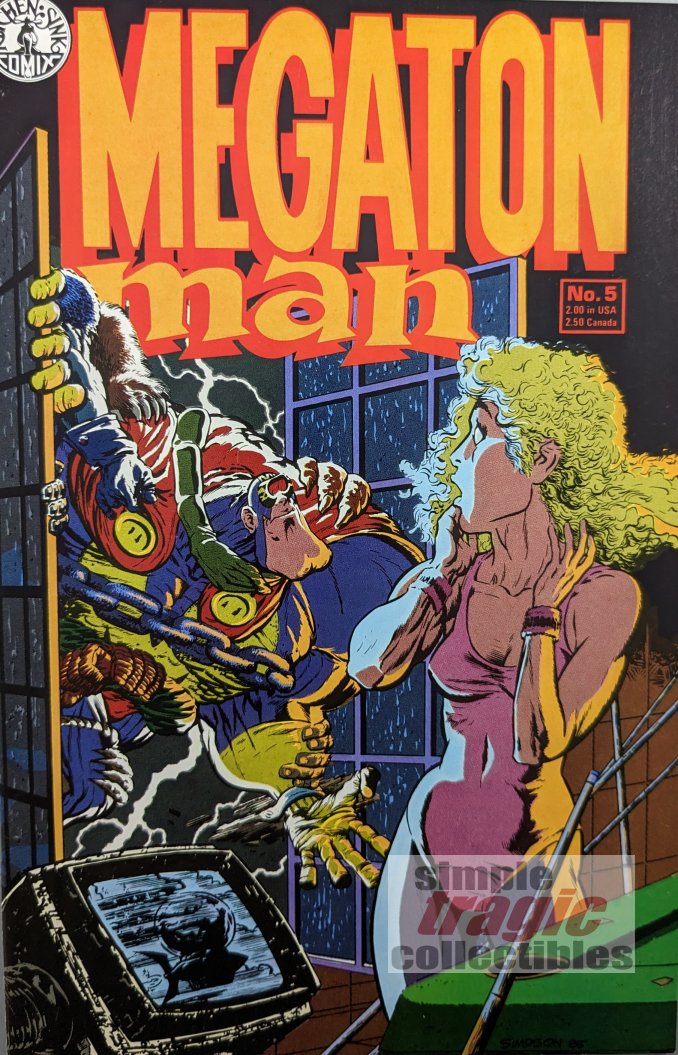 Megaton Man #5 Comic Book Cover Art