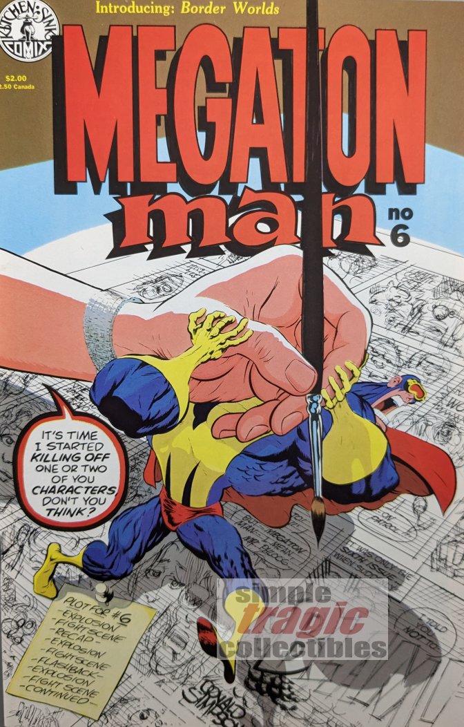 Megaton Man #6 Comic Book Cover Art