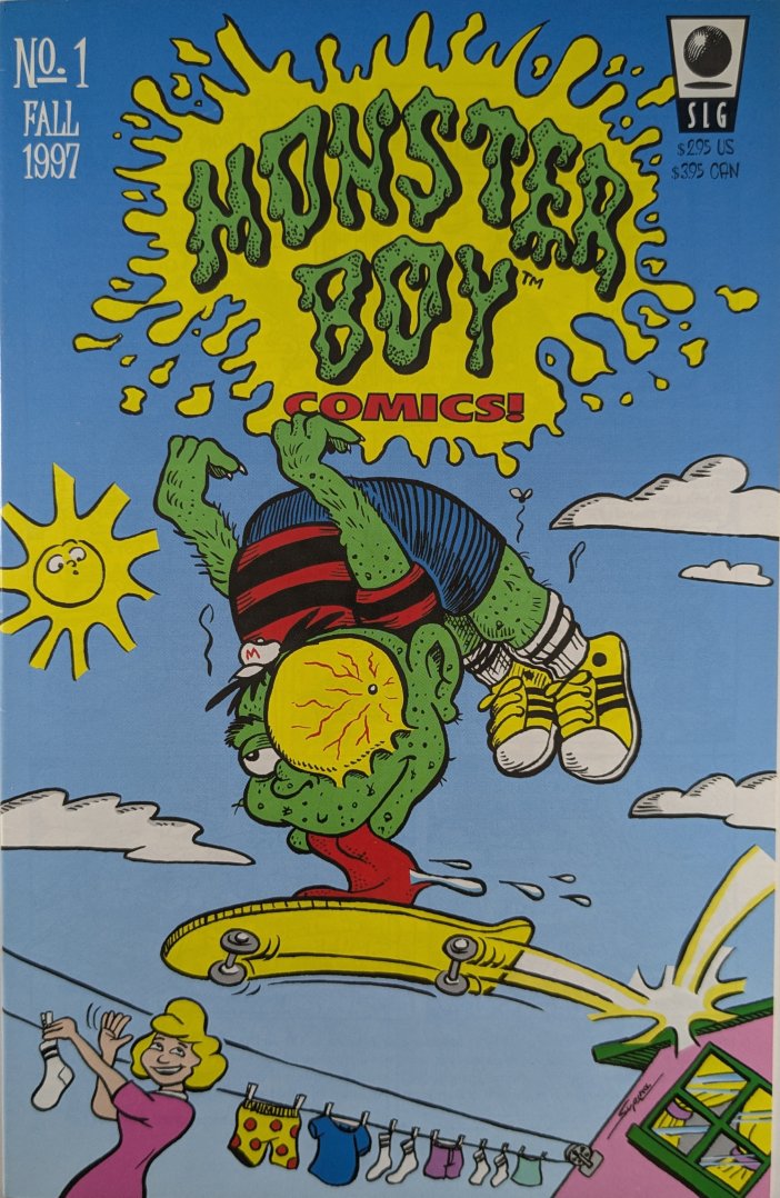 Monster Boy Comics #1 Comic Book Cover Art by Bob Supina