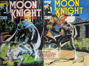 Moon Knight Special Edition #2-3 Comic Book Cover Art by Bill Sienkiewicz