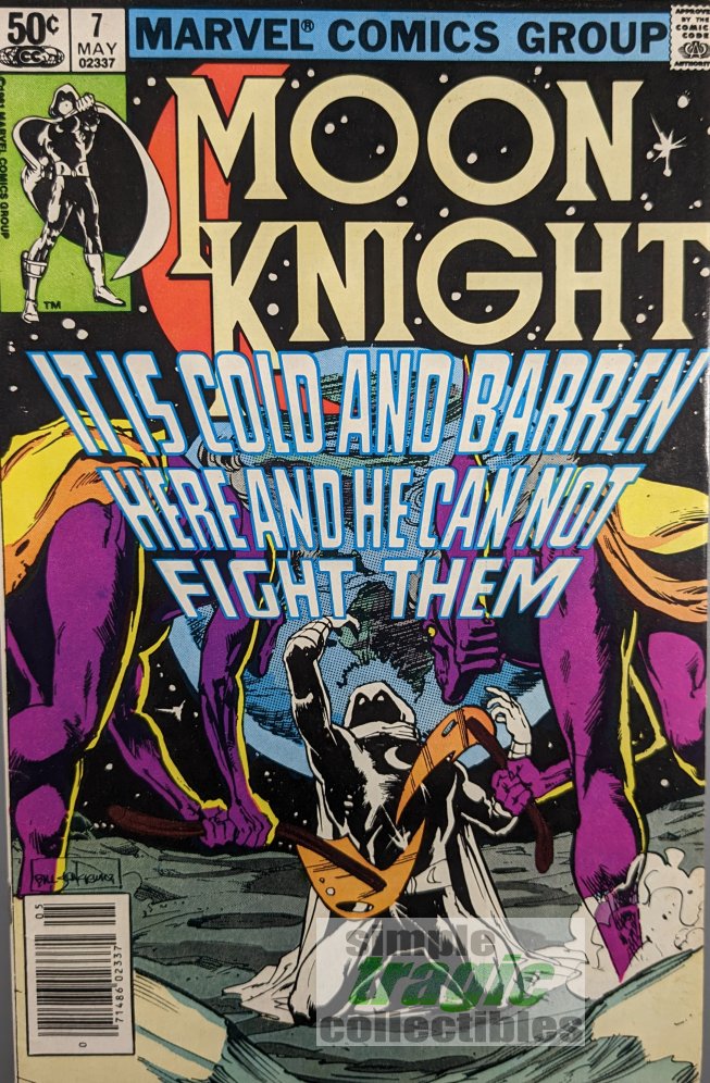 Moon Knight #7 Comic Book Cover Art by Bill Sienkiewicz