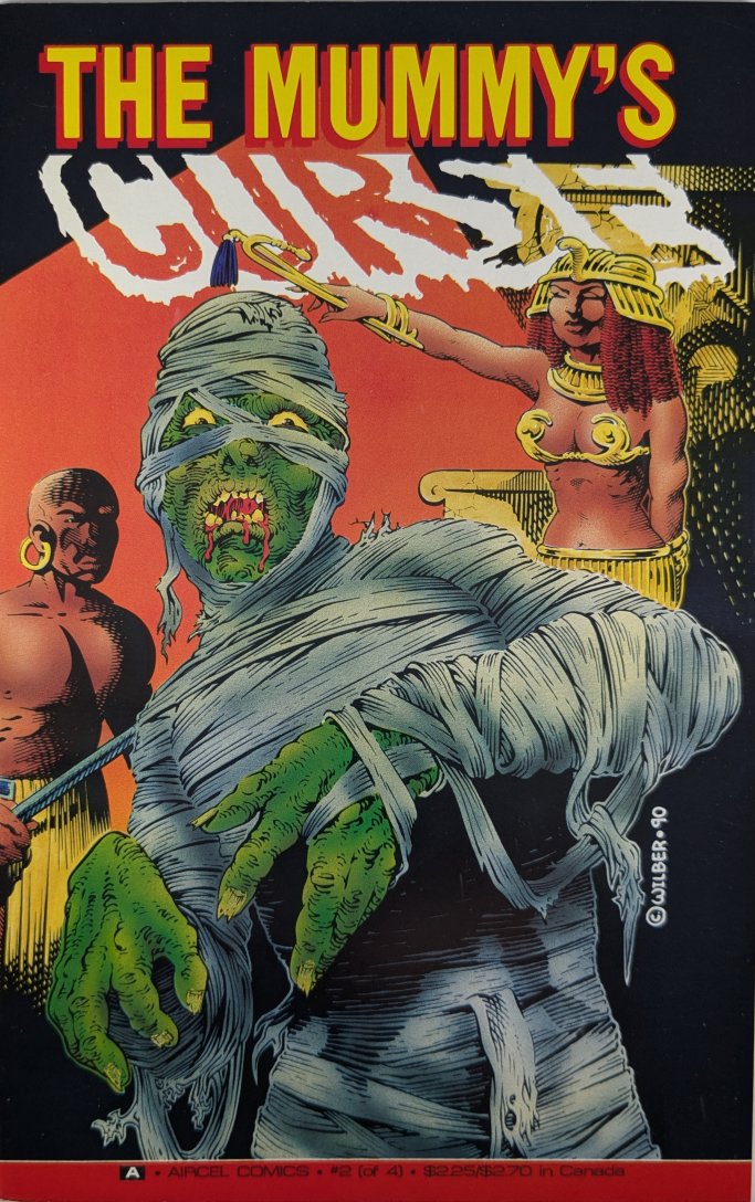 The Mummy's Curse #2 Comic Book Cover Art by Ron Wilber