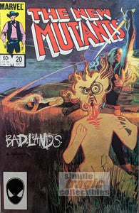 New Mutants #20 Comic Book Cover Art by Bill Sienkiewicz