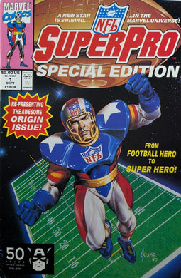 NFL SuperPro Special Edition #1 Comic Book Cover Art by Joe Jusko