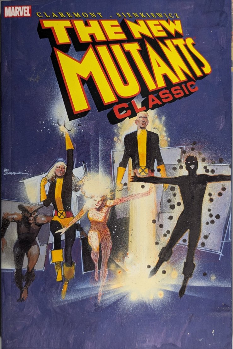 New Mutants Classic Volume Three Trade Paperback Cover Art by Bill Sienkiewicz
