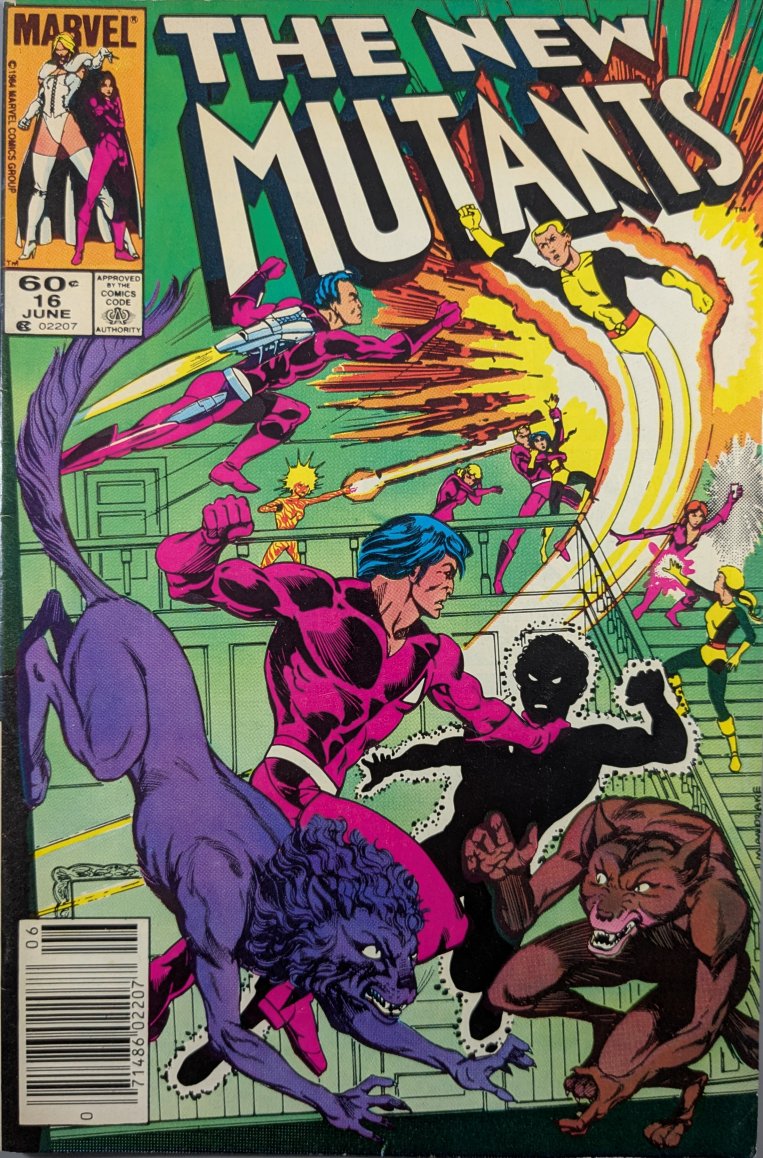 The New Mutants #16 Comic Book Cover Art by Tom Mandrake