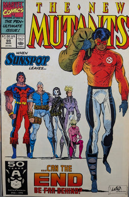 The New Mutants #99 Comic Book Cover art by Rob Liefeld