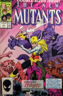New Mutants #50 Comic Book Cover Art by Rick Leonardi