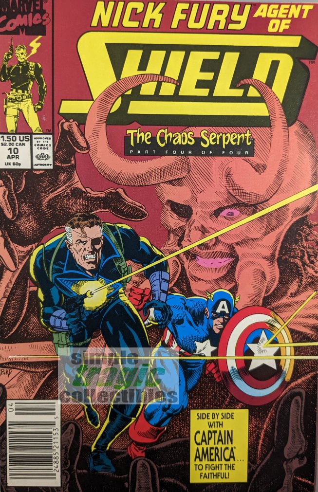 Nick Fury Agent Of SHIELD #10 Comic Book Cover Art