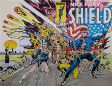 Load image into Gallery viewer, Nick Fury Agent of SHIELD #1 Wraparound Comic Book Cover Art
