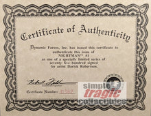 Load image into Gallery viewer, Night M#1 Comic Book COA
