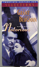 Load image into Gallery viewer, Notorious (1946) - VHS Cassette Front Cover Art
