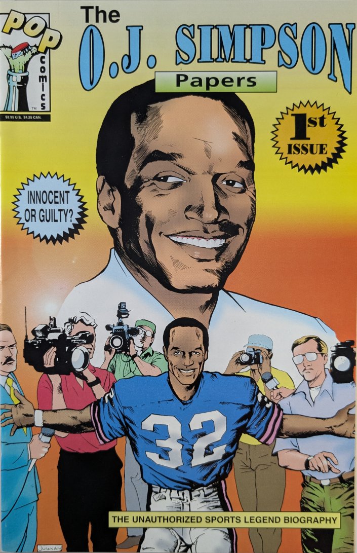 The O.J. Simpson Papers #1 Comic Book Cover Art by Matt Brundage