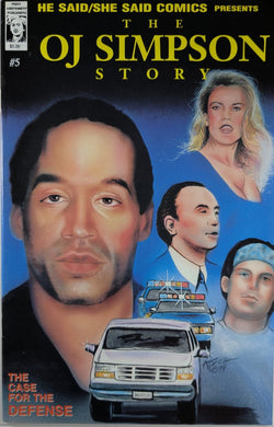 He Said / She Said Comics Presents: The OJ Simpson Story #5 Comic Book Cover Art by Mike Apice