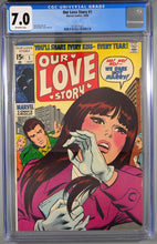 Load image into Gallery viewer, Our Love Story (1969) #1 CGC 7.0 Cover Art by John Romita
