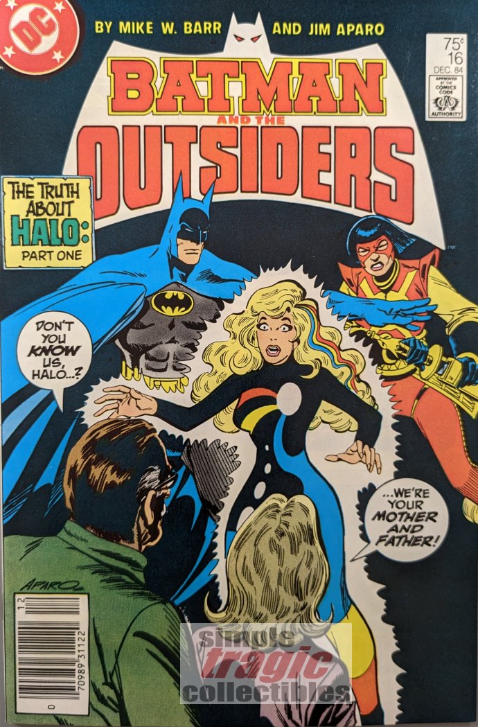 Batman And The Outsiders #16 Comic Book Cover Art by Jim Aparo